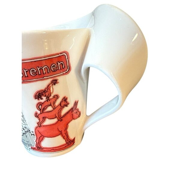 Villeroy & Boch 1748 Right Twist Handle Coffee Mug Cup Landmarks Bremen Germany - Picture 10 of 12